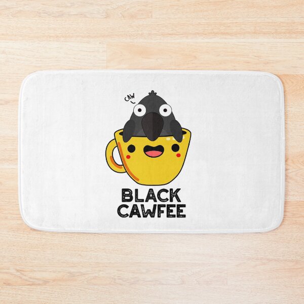 Item preview, Black Cawfee Funny Coffee Puns  designed and sold by punnybone.