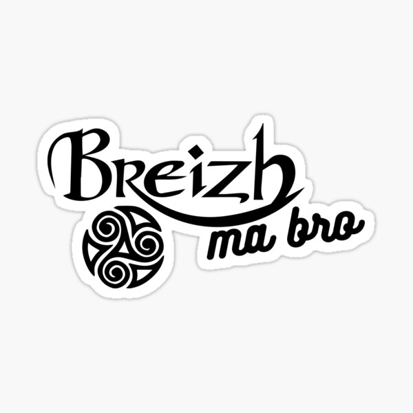 Aperçu de l'œuvre Breizh ma bro -Bretagne mon pays - Logo Breizh créée et vendue par rikirennes.