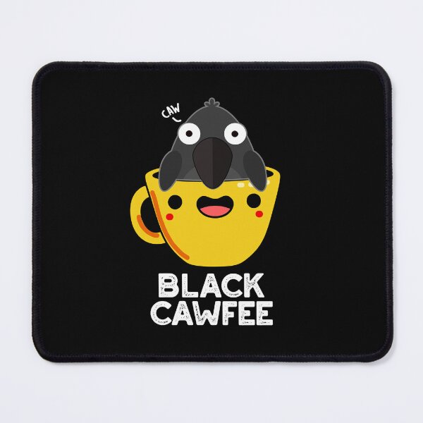 Item preview, Black Cawfee Funny Coffee Puns (Dark BG) designed and sold by punnybone.