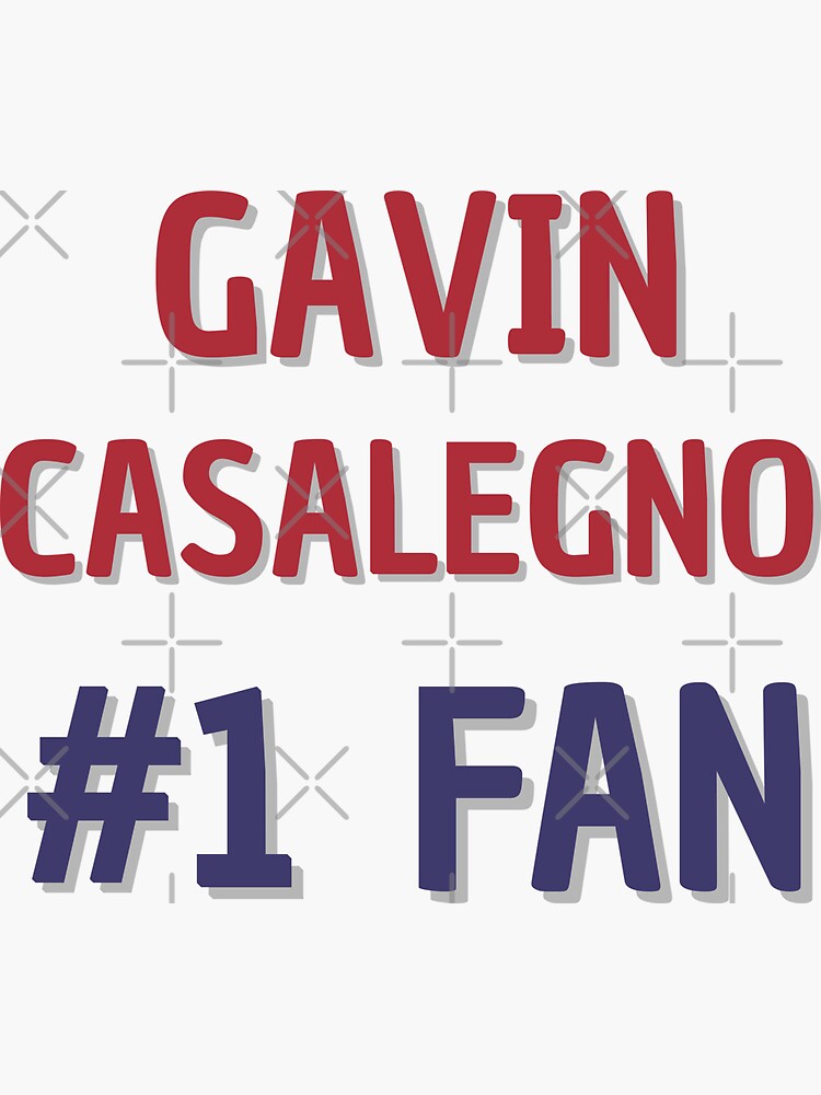 Gavin Casalegno #1 Fan Sticker for Sale by Rybariuns