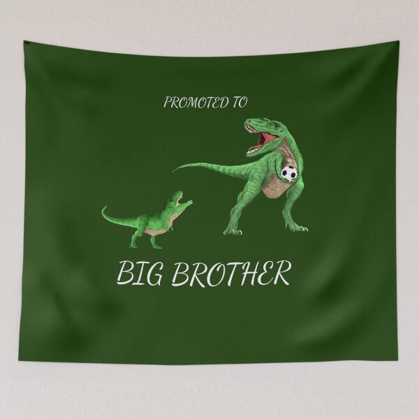 Item preview, PROMOTED TO BIG BROTHER T REX SOCCER DINOSAUR designed and sold by Danicus666.