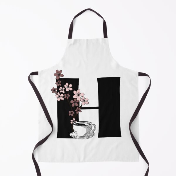 Aperçu de l'œuvre Lettre de monogramme de café floral H créée et vendue par Coffee Lifestyle.