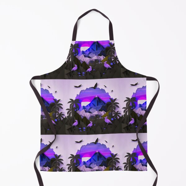 Item preview, beautiful lush jungle with mountains, origami designed and sold by ArtificialGenes.