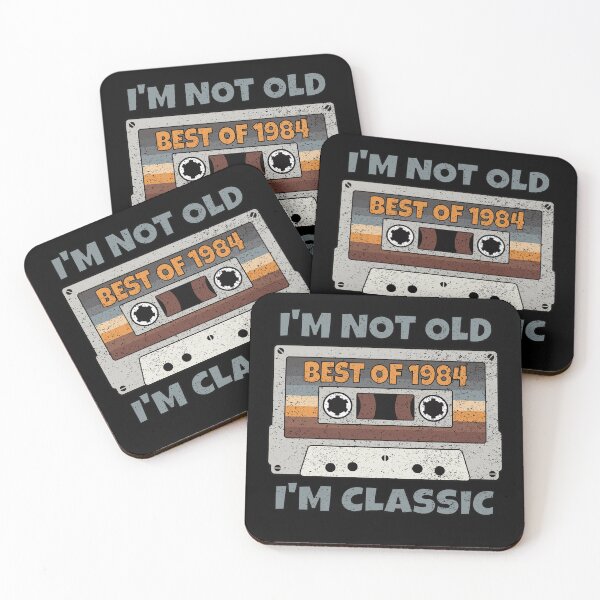Item preview, I'M NOT OLD I'M CLASSIC BEST OF 1984 RETRO VINTAGE FUNNY DISTRESSED CASSETTE BIRTHDAY GIFT designed and sold by Kipcio.