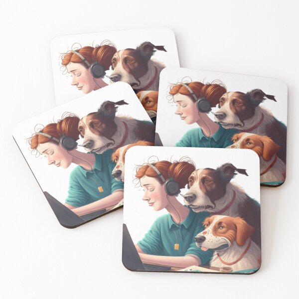 Item preview, Dog mom with Its Cute furry Dog to Work designed and sold by Gamicnum.