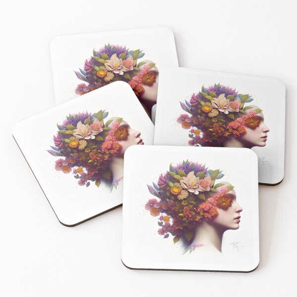 Item preview, Stunning Flower Hair Girl designed and sold by GreenBubble - Shop and reforest.