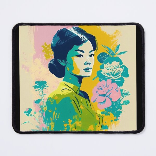 Item preview, Vietnamese art colorful women Graffiti Style designed and sold by ValleyDream.