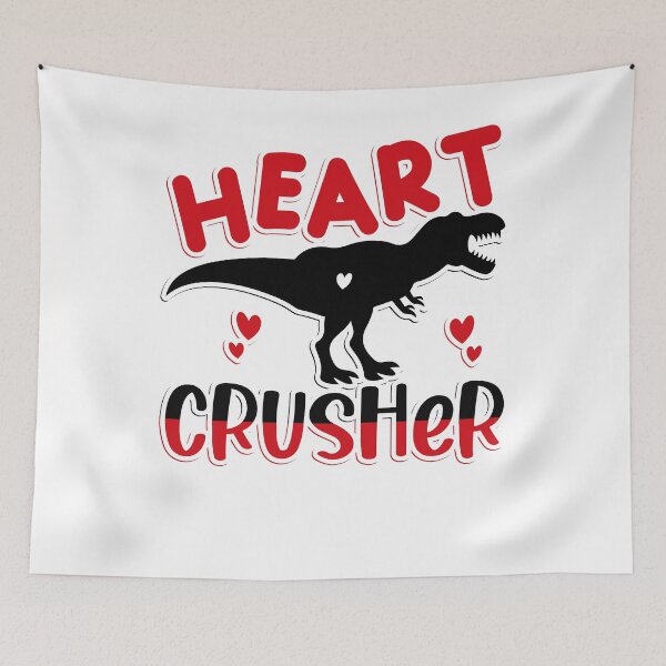 Item preview, Dinosaur Heart Crusher Funny Valentines Day designed and sold by OverbeeDesigns.