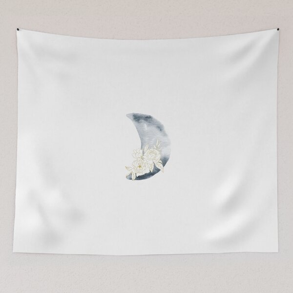Item preview, floral moon aesthetic designed and sold by aesthetic-land.
