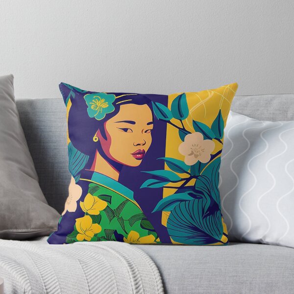 Item preview, Vietnamese art colorful women Graffiti Style designed and sold by ValleyDream.