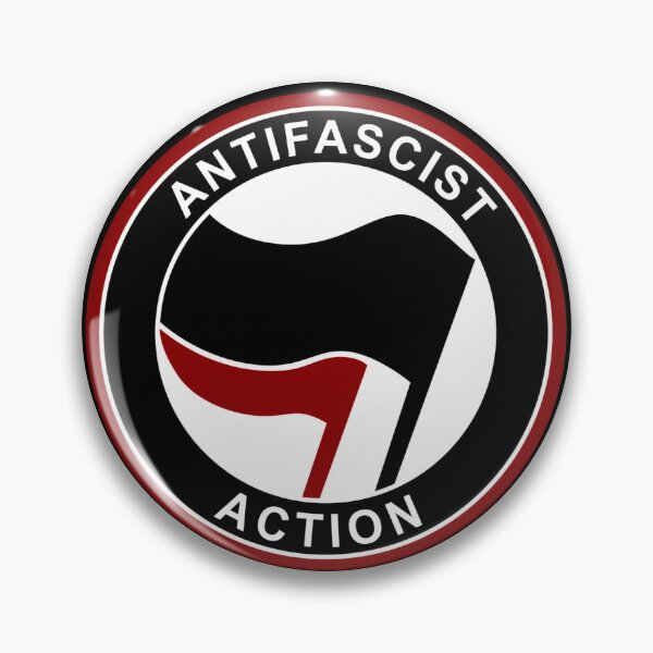 Aperçu de l'œuvre Antifa Logo Rouge foncé créée et vendue par LeftistLessons.