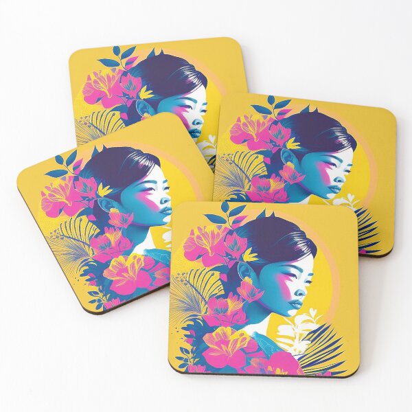 Item preview, Vietnamese art colorful women Graffiti Style designed and sold by ValleyDream.