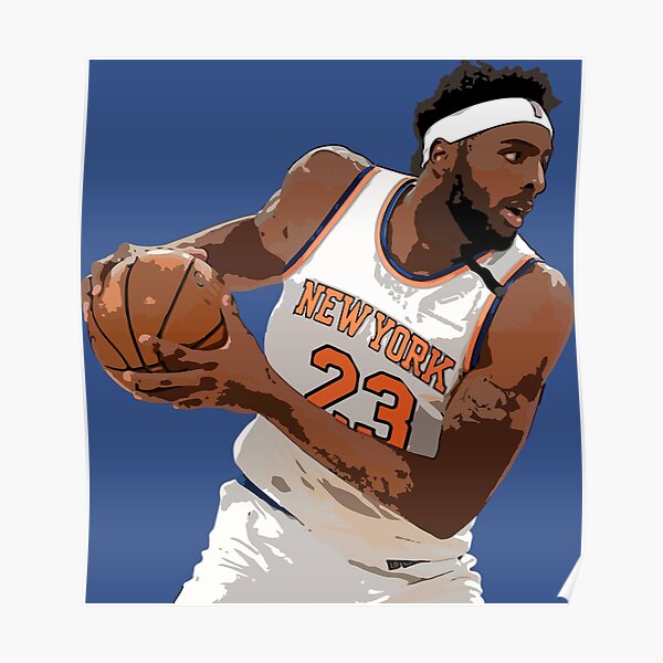 Mitchell Robinson Basketball Paper Poster Knicks - Mitchell Robinson -  Posters and Art Prints