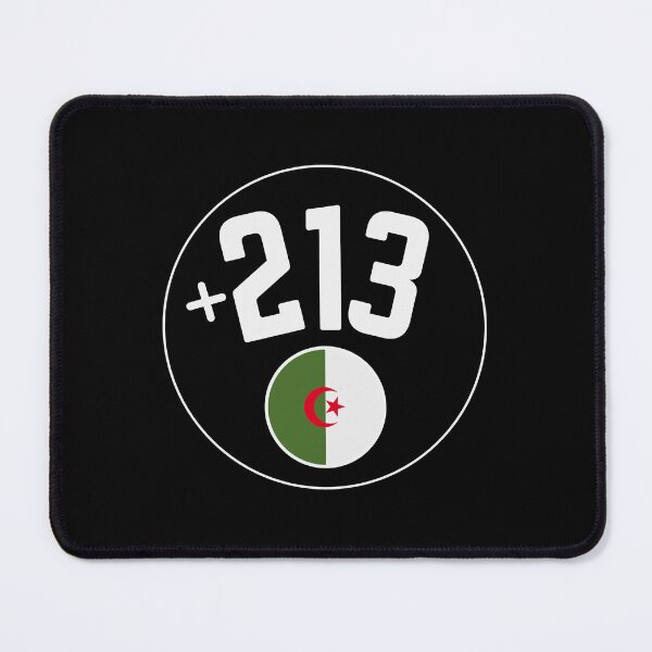 Item preview, ALGERIA country code +213 badge designed and sold by LeddsoDello.