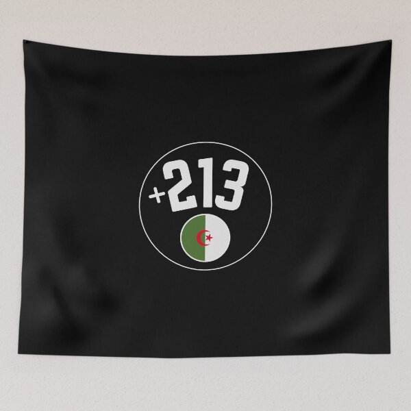 Item preview, ALGERIA country code +213 badge designed and sold by LeddsoDello.