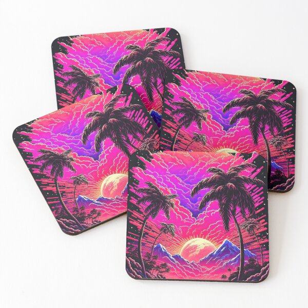 Item preview, Jungle Sunset, Synthwave Mountain designed and sold by wumples.