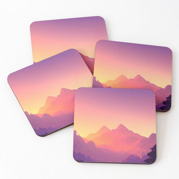 Item preview, Add a Touch of Nature to Your Home with Our Wide Selection of Beautiful Minimalist Landscape Mountain Trees Prints designed and sold by supeart.