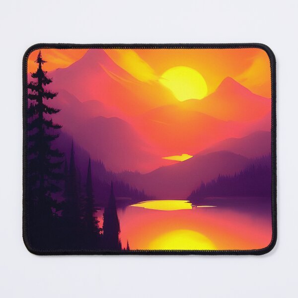 Item preview, Add a Touch of Beauty and Tranquility to Your Space with Our Wide Range of Gorgeous Minimalist Landscape Sunrise Water View Prints designed and sold by supeart.