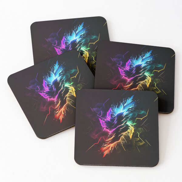 Item preview, Splash of Neon on Black number Two designed and sold by Left-Hand-Tree.