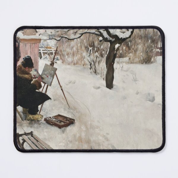 Item preview, Winter scenery - Open-Air Painter. Winter-Motif from Asogatan 145, Stockholm by Carl Larsson designed and sold by AR-shop.
