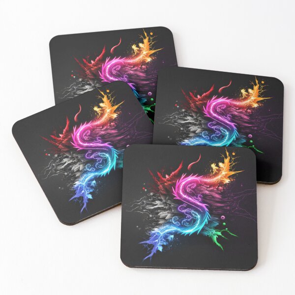 Item preview, Splash of Neon on Black number Three designed and sold by Left-Hand-Tree.