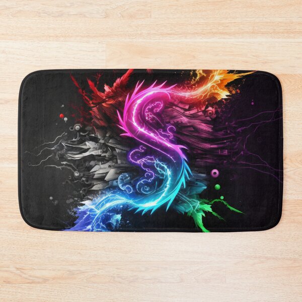 Item preview, Splash of Neon on Black number Three designed and sold by Left-Hand-Tree.