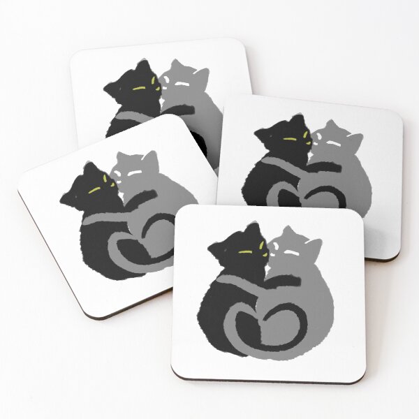 Item preview, cats in love sleeping designed and sold by komilou.