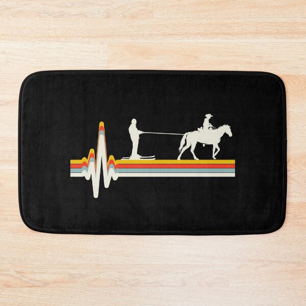 Item preview, Horse Skijoring Skiing Winter Sport Heartbeat Pulse designed and sold by CuteDesigns1.