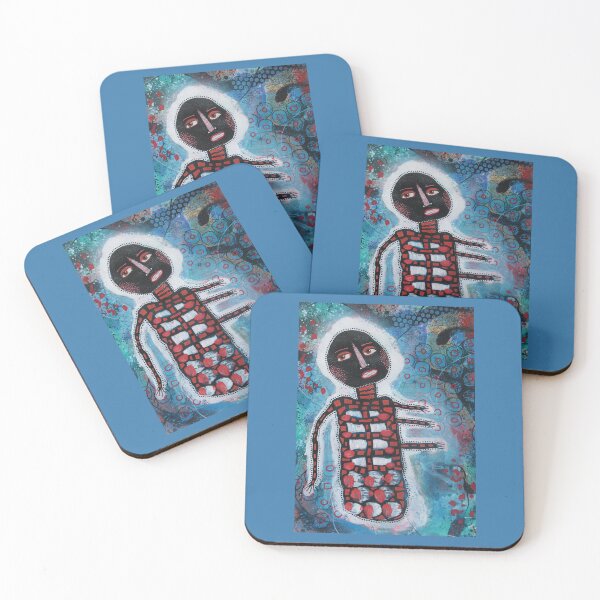 Item preview, Man With Four Arms - Outsider Art Brut Raw Figurative Art designed and sold by BeaOutsiderArt.