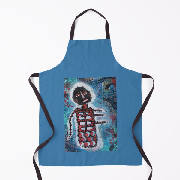 Item preview, Man With Four Arms - Outsider Art Brut Raw Figurative Art designed and sold by BeaOutsiderArt.