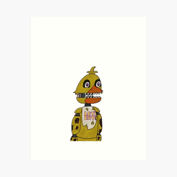 Withered chica artwork Art Print for Sale by OliviaDrawsss