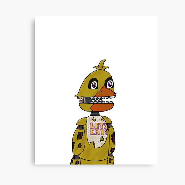 Withered chica artwork Canvas Print for Sale by OliviaDrawsss