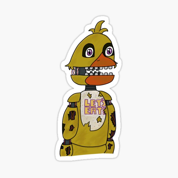 Withered chica artwork | Sticker