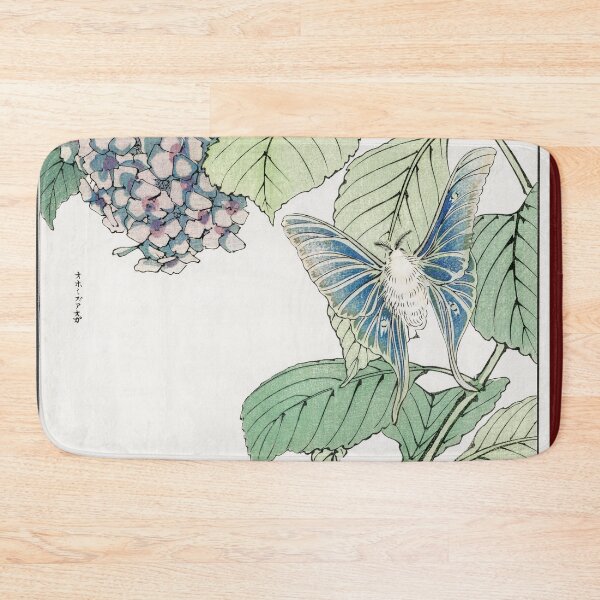 Item preview, Moth and plant illustration from Churui Gafu (1910) by Morimoto Toko designed and sold by StoicMindset.
