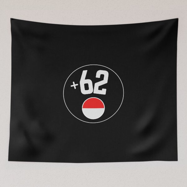Item preview, INDONESIA country code +62 badge designed and sold by LeddsoDello.