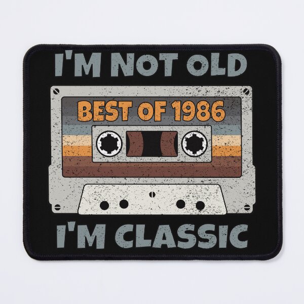 Item preview, I'M NOT OLD I'M CLASSIC BEST OF 1986 RETRO VINTAGE FUNNY DISTRESSED CASSETTE BIRTHDAY GIFT designed and sold by Kipcio.