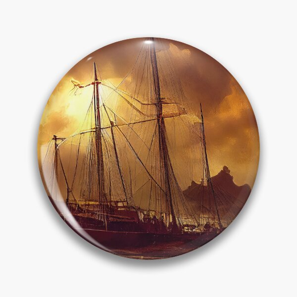 Item preview, Sailship pirates raided, battered in heavy storm. designed and sold by TheBrainArt.