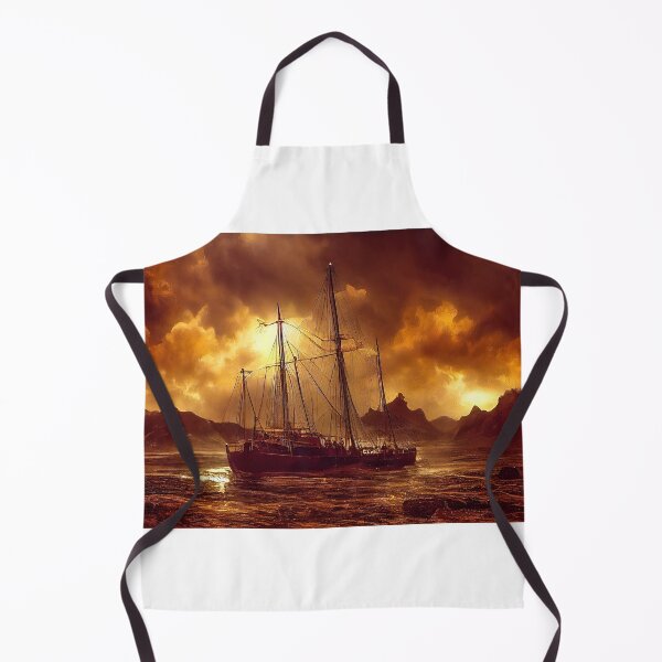 Item preview, Sailship pirates raided, battered in heavy storm. designed and sold by TheBrainArt.