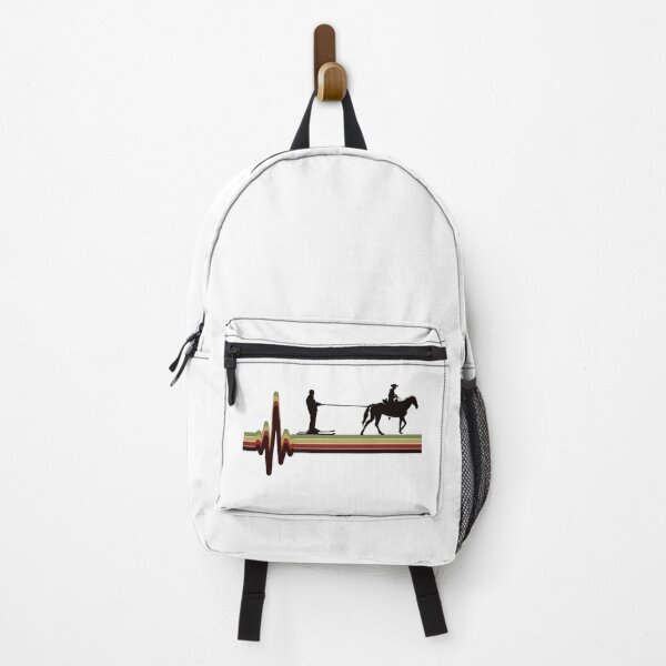 Item preview, Horse Skijoring Skiing Winter Sport Heartbeat Pulse designed and sold by CuteDesigns1.