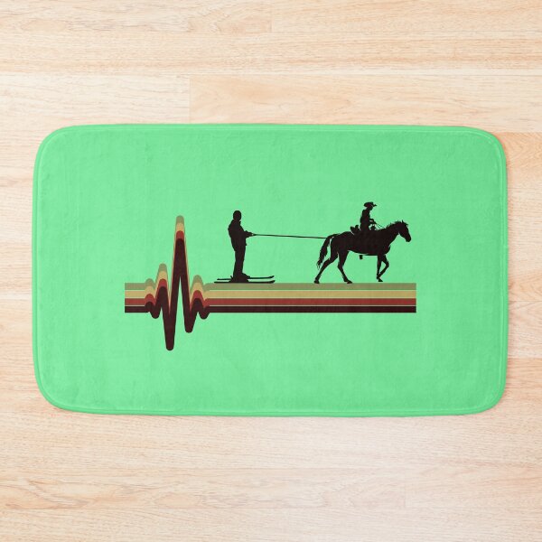 Item preview, Horse Skijoring Skiing Winter Sport Heartbeat Pulse designed and sold by CuteDesigns1.
