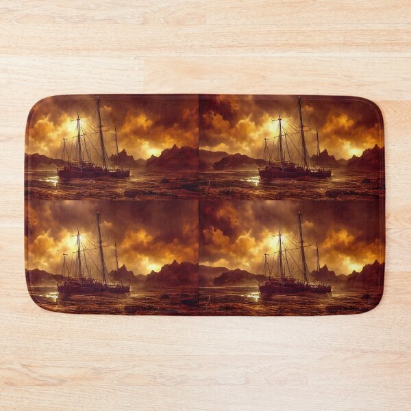 Item preview, Sailship pirates raided, battered in heavy storm. designed and sold by TheBrainArt.