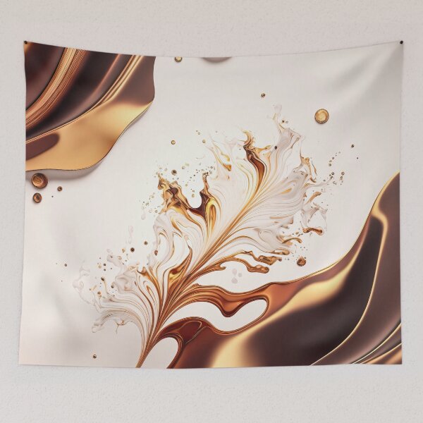 Artikelvorschau, Farbenfrohe abstrakte Fluid Art Luxuriöse Metallic-Tintenkunst, fließende abstrakte Malerei, Alkoholtinte entworfen und verkauft von Dear--moon.