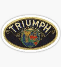Vintage Triumph England Sticker