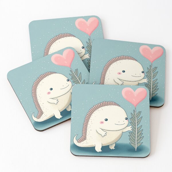 Item preview, VALENTINE AXOLOTL  Midjourney AI Artwork designed and sold by davidjulie.