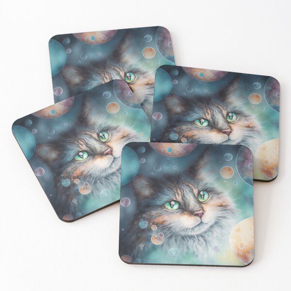 Item preview, dreamy cat designed and sold by knuppify.