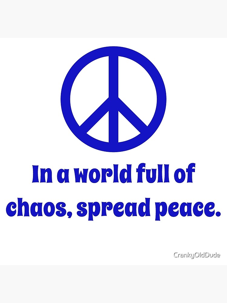 ☆PEACE☆ページ In A World Of Chaos Spread Peace