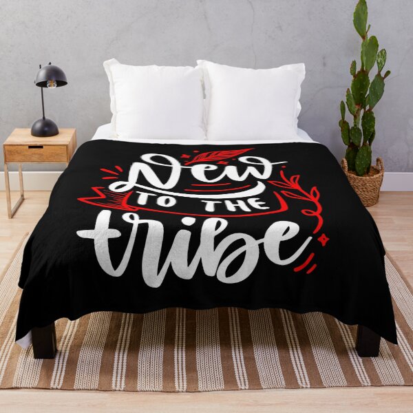 Item preview, New To The Tribe - White & Red Quotes designed and sold by jwebmarket.