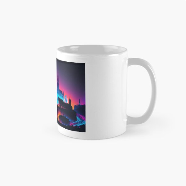 Item preview, Prague Neon Skyline (High Detail) designed and sold by ByDigitalDream.