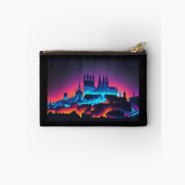 Item preview, Prague Neon Skyline (High Detail) designed and sold by ByDigitalDream.