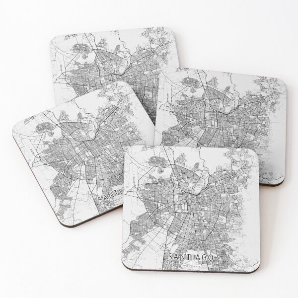 Item preview, Santiago City Map of Chile - Light designed and sold by deMAP.